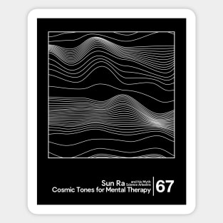 Sun Ra - Cosmic Tones / Minimal Style Graphic Artwork Design Sticker